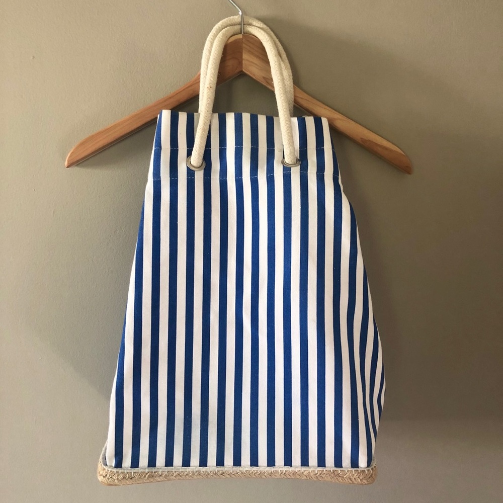 Saldarini 1882 Como Italy Striped Espabag Tote